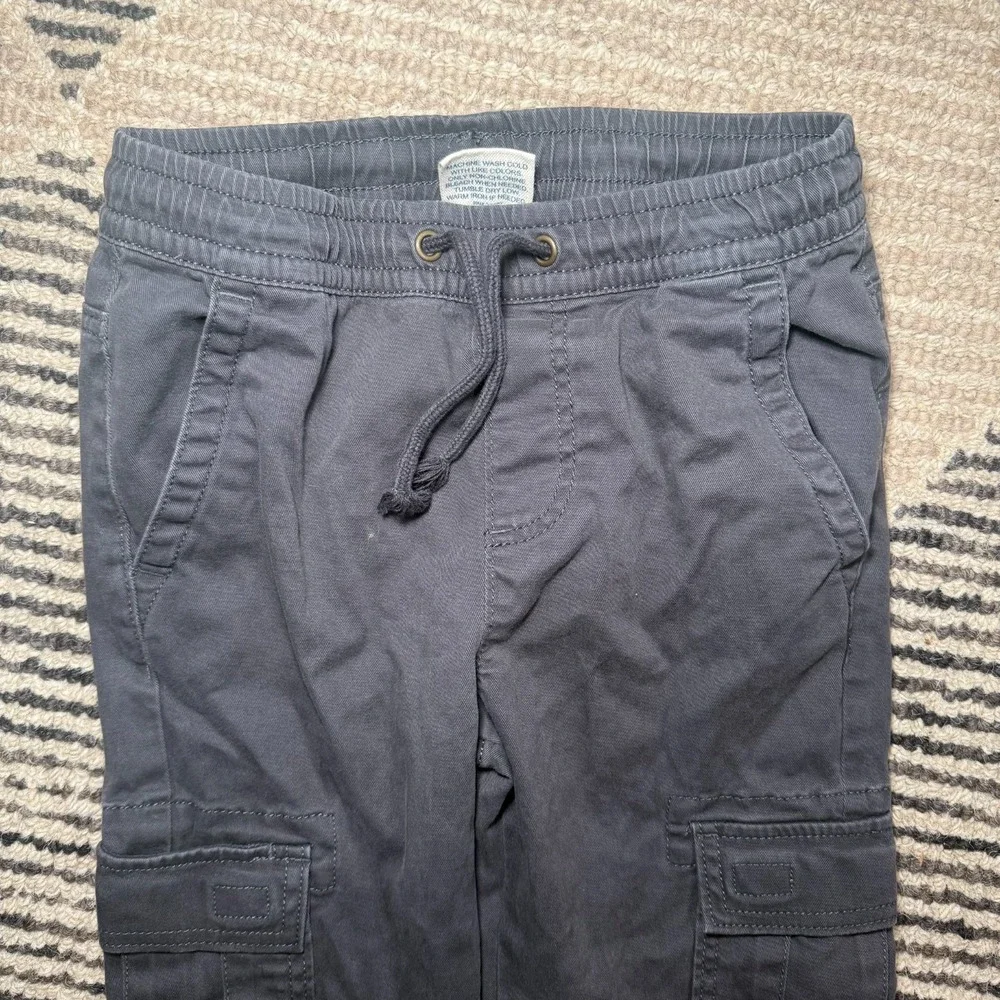 Urban Pipeline Boys Grey Cargo‎ Jogger Pants Size Small Elastic Waist Drawstring